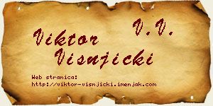 Viktor Višnjički vizit kartica
